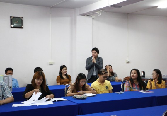 คณะวิทยาศาสตร์และเทคโนโลยี ตรวจประเมินคุณภาพการศึกษาภายใน ระดับคณะ ปีการศึกษา 2558