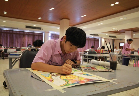 การแข่งขันวาดภาพด้วยสีน้ำ ระดับมัธยมศึกษาปีที่ 1-3