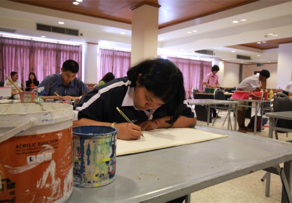 การแข่งขันวาดภาพด้วยสีน้ำ ระดับมัธยมศึกษาปีที่ 1-3