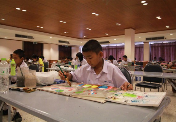 การแข่งขันวาดภาพด้วยสีน้ำ ระดับมัธยมศึกษาปีที่ 1-3