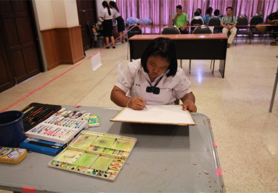 การแข่งขันวาดภาพด้วยสีน้ำ ระดับมัธยมศึกษาปีที่ 1-3