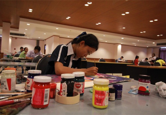 การแข่งขันวาดภาพด้วยสีโปสเตอร์ ระดับมัธยมศึกษาปีที่ 4-6