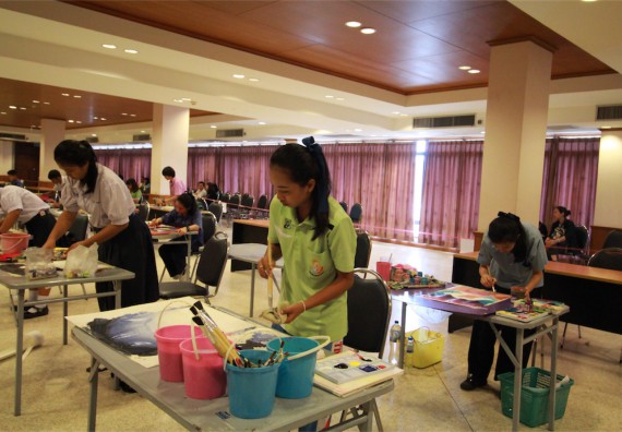 การแข่งขันวาดภาพด้วยสีโปสเตอร์ ระดับมัธยมศึกษาปีที่ 4-6