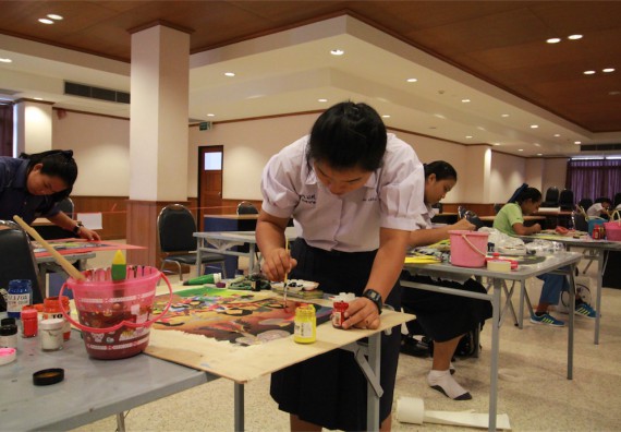 การแข่งขันวาดภาพด้วยสีโปสเตอร์ ระดับมัธยมศึกษาปีที่ 4-6