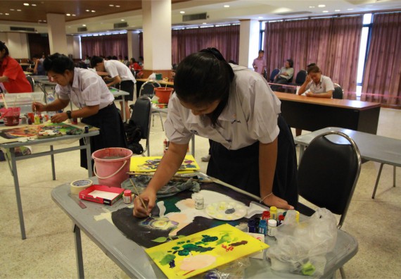 การแข่งขันวาดภาพด้วยสีโปสเตอร์ ระดับมัธยมศึกษาปีที่ 4-6