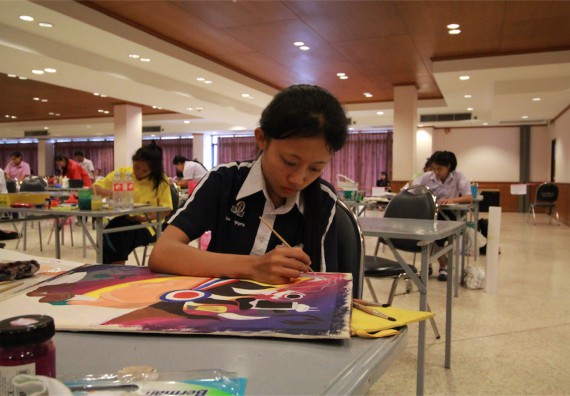 การแข่งขันวาดภาพด้วยสีโปสเตอร์ ระดับมัธยมศึกษาปีที่ 4-6