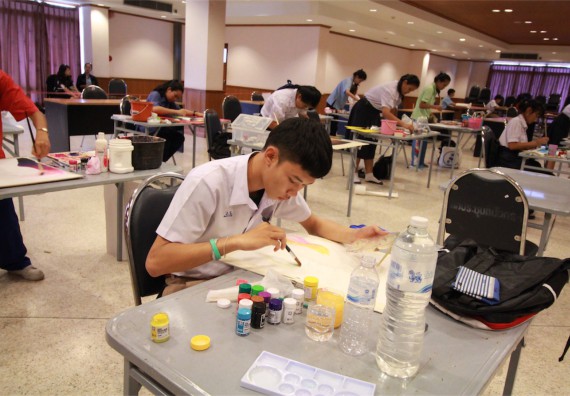 การแข่งขันวาดภาพด้วยสีโปสเตอร์ ระดับมัธยมศึกษาปีที่ 4-6