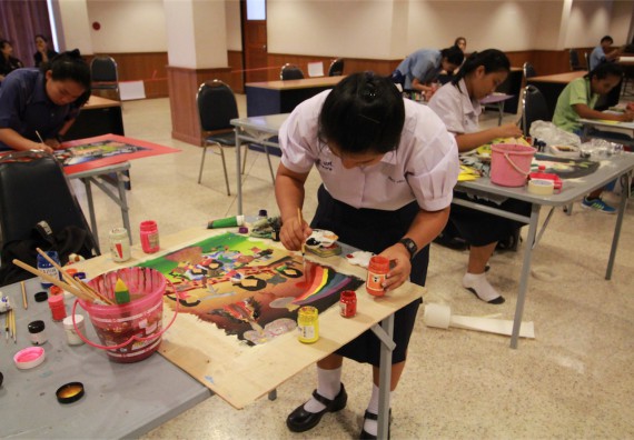 การแข่งขันวาดภาพด้วยสีโปสเตอร์ ระดับมัธยมศึกษาปีที่ 4-6