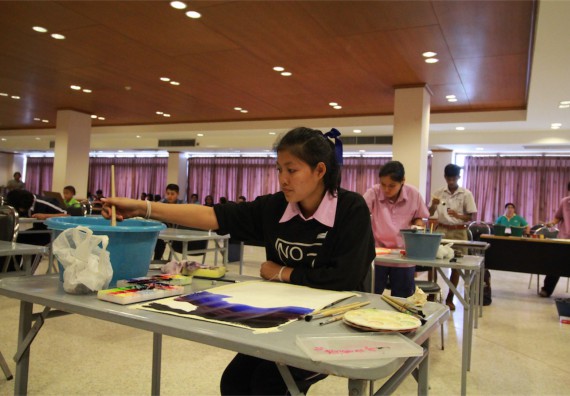 การแข่งขันวาดภาพด้วยสีโปสเตอร์ ระดับมัธยมศึกษาปีที่ 4-6