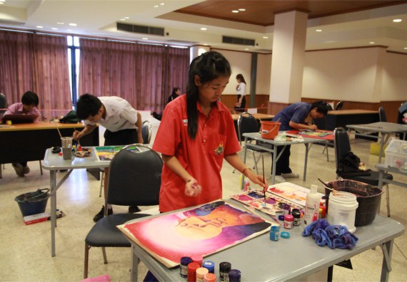 การแข่งขันวาดภาพด้วยสีโปสเตอร์ ระดับมัธยมศึกษาปีที่ 4-6