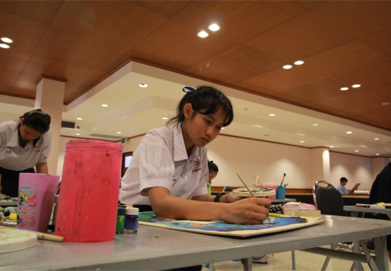 การแข่งขันวาดภาพด้วยสีโปสเตอร์ ระดับมัธยมศึกษาปีที่ 4-6