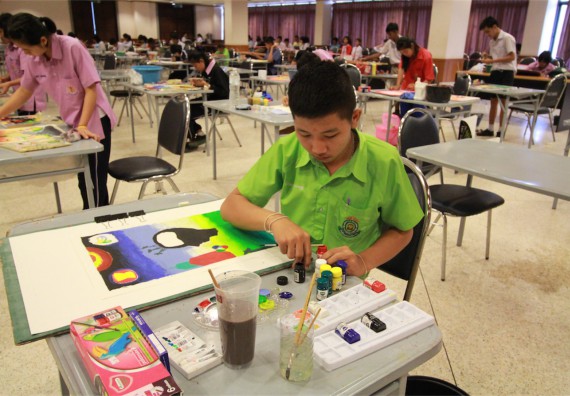 การแข่งขันวาดภาพด้วยสีโปสเตอร์ ระดับมัธยมศึกษาปีที่ 4-6