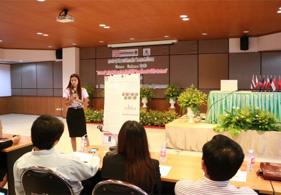 การนำเสนอโปสเตอร์ของนักศึกษาในงานประชุมวิชาการด้านวิทยาศาสตร์ 2559