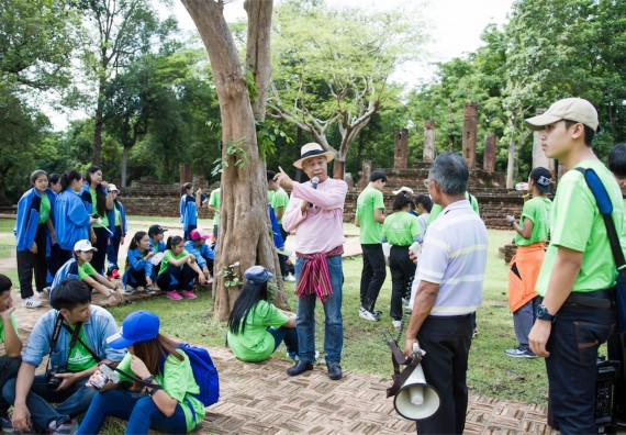 คณะวิทยาศาสตร์และเทคโนโลยีเข้าร่วมโครงการศึกษาเส้นทางท่องเที่ยวเชิงอนุรักษ์ธรรมชาติและศิลปกรรมมรดกโลกจังหวัดกำแพงเพชร