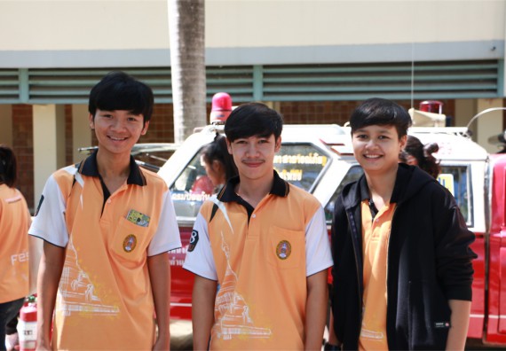 คณะวิทยาศาสตร์และเทคโนโลยี เข้าร่วมจัดกิจกรรมการเผชิญเหตุอัคคีภัยในสถานศึกษา