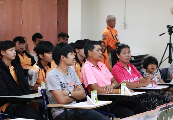 คณะวิทยาศาสตร์และเทคโนโลยี เข้าร่วมจัดกิจกรรมการเผชิญเหตุอัคคีภัยในสถานศึกษา