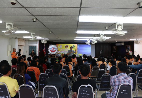 คณะวิทยาศาสตร์และเทคโนโลยี เข้าร่วมจัดกิจกรรมการเผชิญเหตุอัคคีภัยในสถานศึกษา