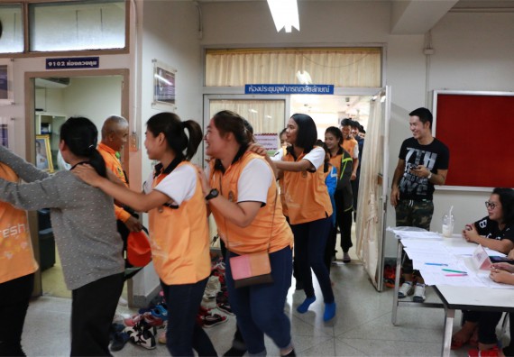 คณะวิทยาศาสตร์และเทคโนโลยี เข้าร่วมจัดกิจกรรมการเผชิญเหตุอัคคีภัยในสถานศึกษา