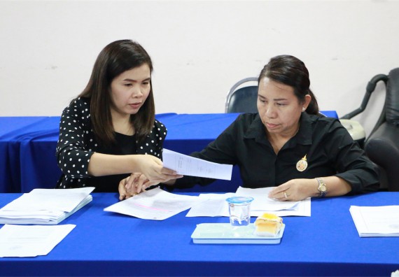 ภาพกิจกรรม ประชุมการกำกับ ติดตามการดำเนินงานการประกันคุณภาพการศึกษาระดับหลักสูตรและคณะ