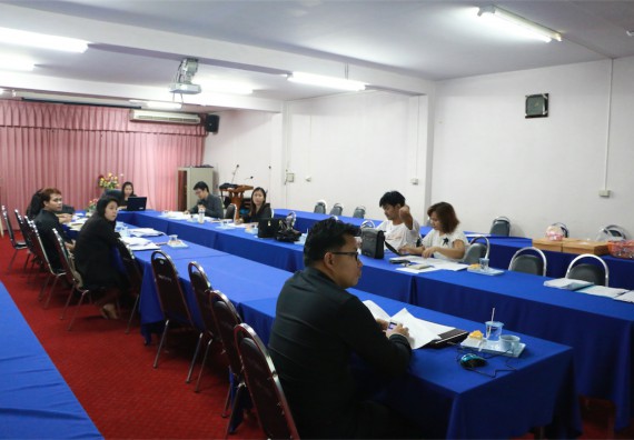 ภาพกิจกรรม ประชุมการกำกับ ติดตามการดำเนินงานการประกันคุณภาพการศึกษาระดับหลักสูตรและคณะ