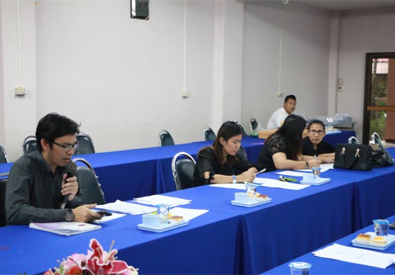 ภาพกิจกรรม ประชุมการกำกับ ติดตามการดำเนินงานการประกันคุณภาพการศึกษาระดับหลักสูตรและคณะ