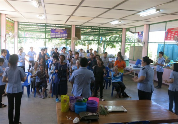 โปรแกรมวิชาสาธารณสุขศาสตร์ จัดกิจกรรมบริการวิชาการด้านสุขภาพ