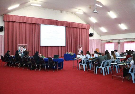 ภาพกิจกรรม โปรแกรมวิชาเคมี จัดการอบรมเชิงปฏิบัติการนำเสนอผลงานวิจัยทางเคมี