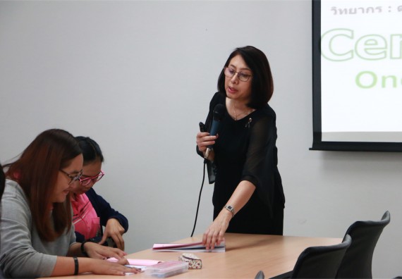 ภาพกิจกรรม ศูนย์ส่งเสริมและตรวจสอบการผลิตตามมาตรฐานความปลอดภัยทางอาหาร อบรม เรื่อง การตรวจติดตามคุณภาพภายใน