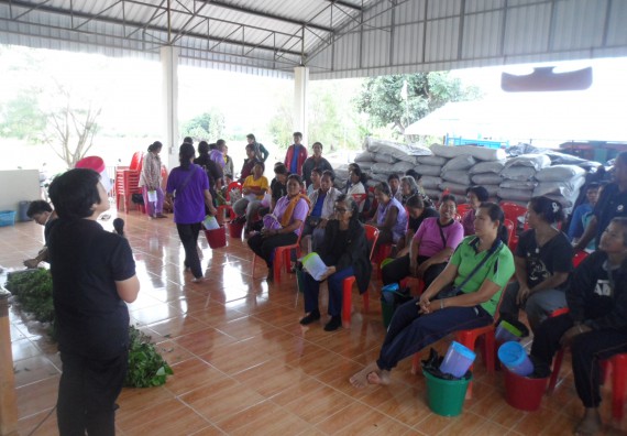 ภาพกิจกรรม โปรแกรมวิชาเกษตรศาสตร์ จัดการอบรม ในเรื่อง การทำน้ำยาไล่แมลง