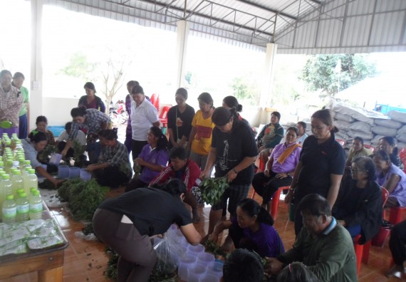 ภาพกิจกรรม โปรแกรมวิชาเกษตรศาสตร์ จัดการอบรม ในเรื่อง การทำน้ำยาไล่แมลง