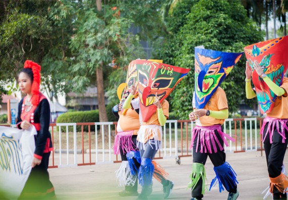 ภาพกิจกรรม คณะวิทยาศาสตร์และเทคโนโลยี เข้าร่วม กิจกรรมกีฬาระหว่างคณะ ปลาบึกเกมส์ ครั้งที่ 16