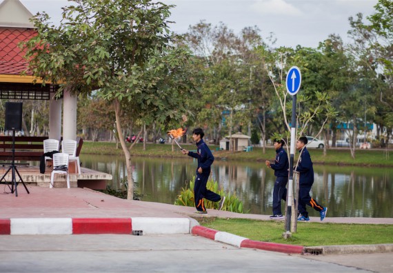ภาพกิจกรรม คณะวิทยาศาสตร์และเทคโนโลยี เข้าร่วม กิจกรรมกีฬาระหว่างคณะ ปลาบึกเกมส์ ครั้งที่ 16