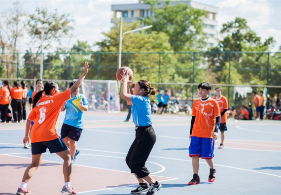 ภาพกิจกรรม คณะวิทยาศาสตร์และเทคโนโลยี เข้าร่วม กิจกรรมกีฬาระหว่างคณะ ปลาบึกเกมส์ ครั้งที่ 16