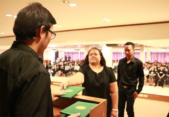 ภาพกิจกรรม พิธีซ้อมรับพระราชทานปริญญาบัตร ประจำปี 2559 วันที่ 4 มกราคม 2560