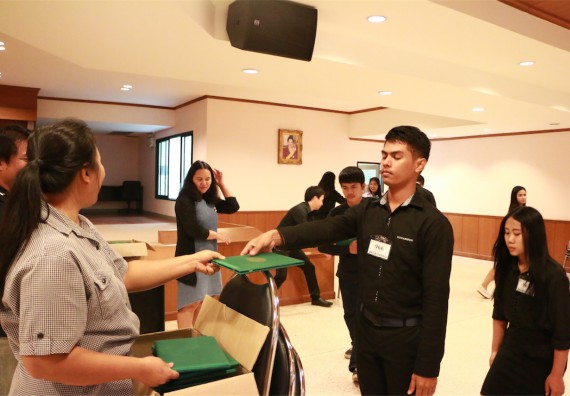 ภาพกิจกรรม พิธีซ้อมรับพระราชทานปริญญาบัตร ประจำปี 2559 วันที่ 4 มกราคม 2560