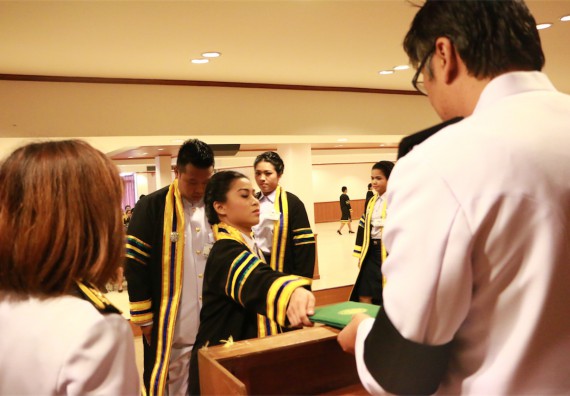 ภาพกิจกรรม พิธีซ้อมรับพระราชทานปริญญาบัตร ประจำปี 2559 วันที่ 5 มกราคม 2560