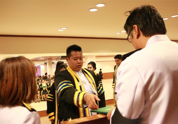 ภาพกิจกรรม พิธีซ้อมรับพระราชทานปริญญาบัตร ประจำปี 2559 วันที่ 5 มกราคม 2560