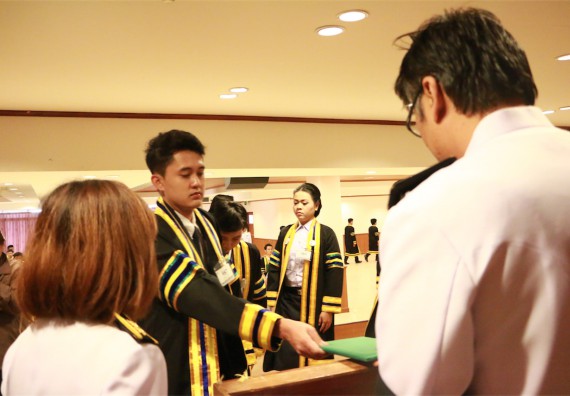 ภาพกิจกรรม พิธีซ้อมรับพระราชทานปริญญาบัตร ประจำปี 2559 วันที่ 5 มกราคม 2560