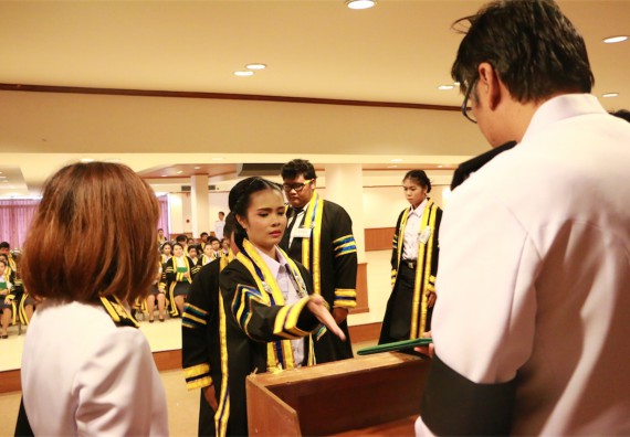 ภาพกิจกรรม พิธีซ้อมรับพระราชทานปริญญาบัตร ประจำปี 2559 วันที่ 5 มกราคม 2560