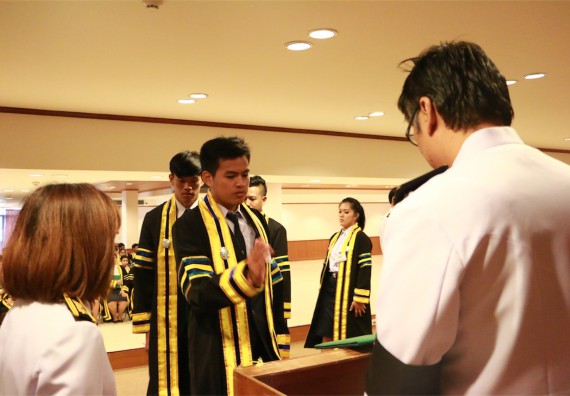 ภาพกิจกรรม พิธีซ้อมรับพระราชทานปริญญาบัตร ประจำปี 2559 วันที่ 5 มกราคม 2560