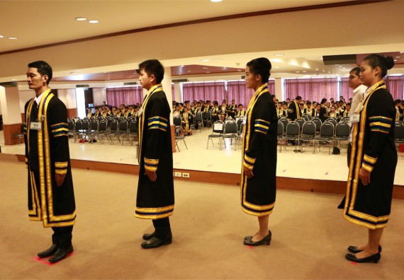 ภาพกิจกรรม พิธีซ้อมรับพระราชทานปริญญาบัตร ประจำปี 2559 วันที่ 5 มกราคม 2560