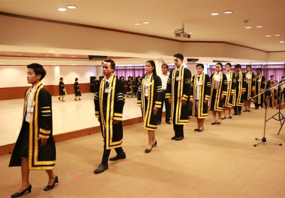 ภาพกิจกรรม พิธีซ้อมรับพระราชทานปริญญาบัตร ประจำปี 2559 วันที่ 5 มกราคม 2560