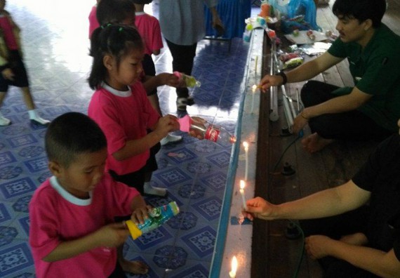 ภาพกิจกรรม คณะวิทยาศาสตร์และเทคโนโลยี จัดการอบรมเชิงปฏิบัติการ ค่ายวิทยาศาสตร์น้อย | โรงเรียนบ้านไตรตรึงษ์