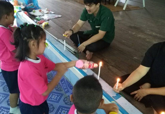 ภาพกิจกรรม คณะวิทยาศาสตร์และเทคโนโลยี จัดการอบรมเชิงปฏิบัติการ ค่ายวิทยาศาสตร์น้อย | โรงเรียนบ้านไตรตรึงษ์