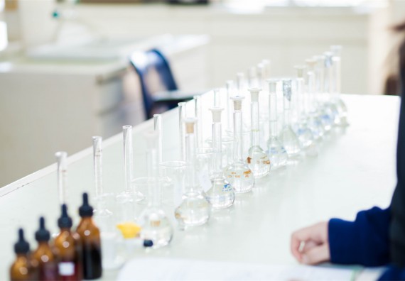 ภาพกิจกรรม โปรแกรมวิชาเคมี จัดการอบรมเชิงปฏิบัติการ เรื่อง การทำโครงงานวิทยาศาสตร์ สาขาเคมี