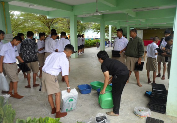 ภาพกิจกรรม โปรแกรมวิชาเกษตรศาสตร์ อบรมโครงการ การขยายพันธุ์พืชผักสวนครัว