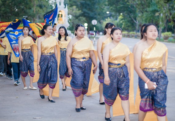 ภาพกิจกรรม คณะวิทยาศาสตร์และเทคโนโลยี เข้าร่วมพิธีเปิดการแสดงดนตรีและนาฎศิลป์นานาชาติ ครั้งที่ 7 