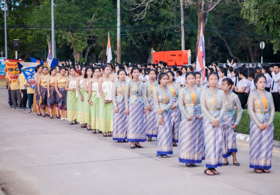 ภาพกิจกรรม คณะวิทยาศาสตร์และเทคโนโลยี เข้าร่วมพิธีเปิดการแสดงดนตรีและนาฎศิลป์นานาชาติ ครั้งที่ 7 