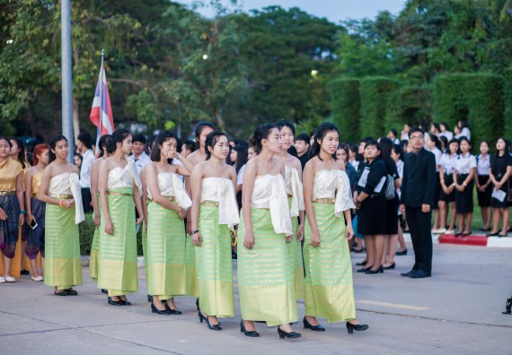 ภาพกิจกรรม คณะวิทยาศาสตร์และเทคโนโลยี เข้าร่วมพิธีเปิดการแสดงดนตรีและนาฎศิลป์นานาชาติ ครั้งที่ 7 