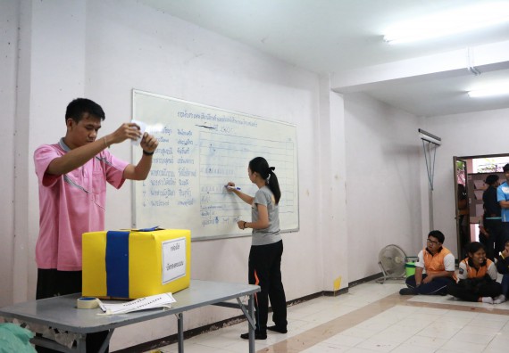 ภาพกิจกรรม เลือกตั้งคณะกรรมการสโมสรนักศึกษา คณะวิทยาศาสตร์และเทคโนโลยี